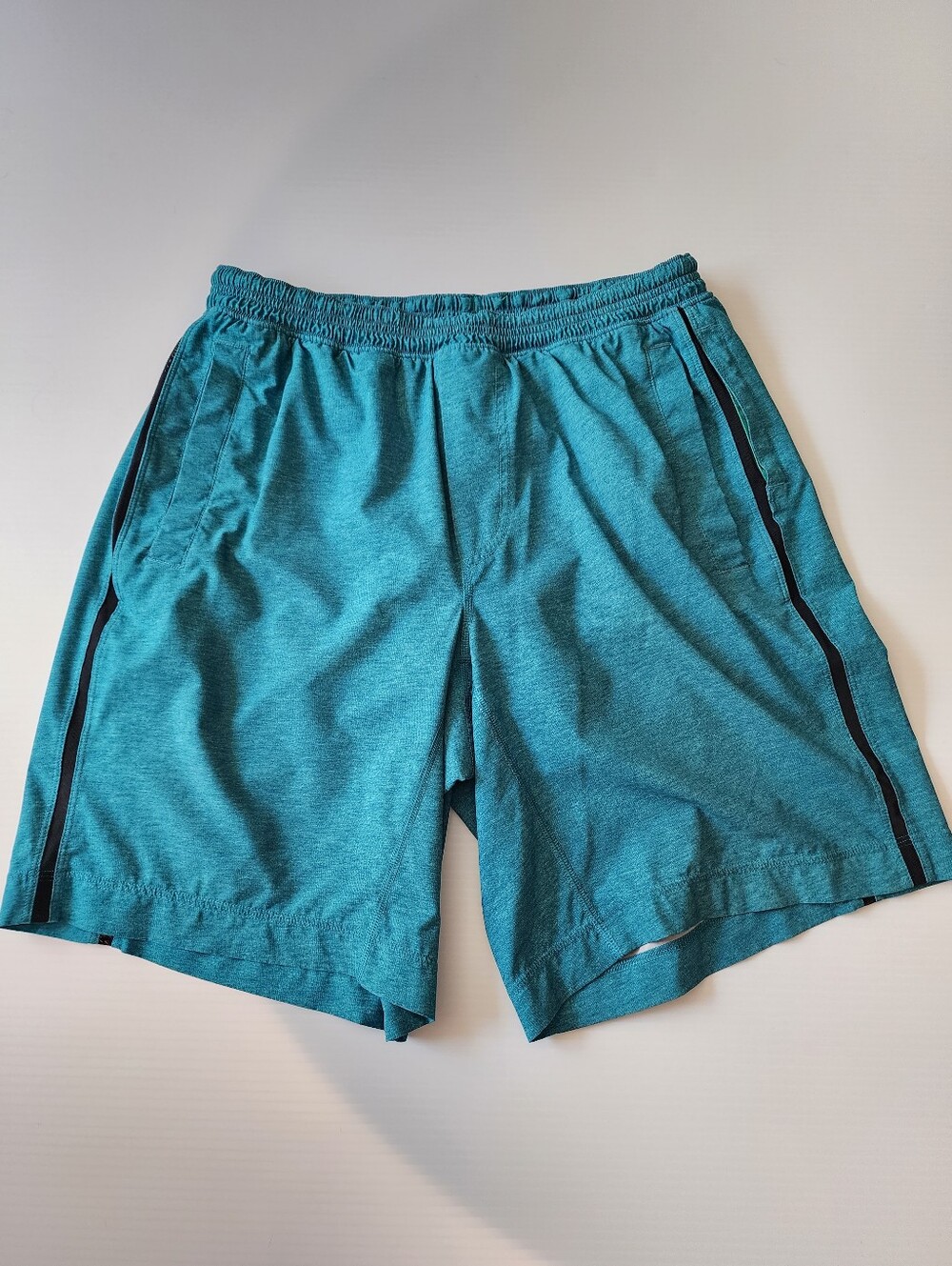 Lululemon Pace Breaker Lined Heathered Teal Short 9" Large